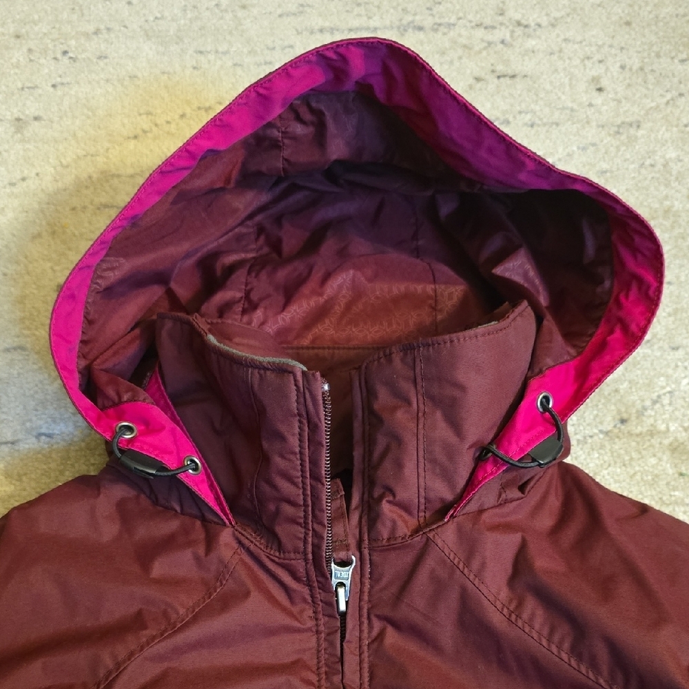 Columbia Women's Burgundy Jacket with Pink Accents, Preowned - Picture 13 of 16